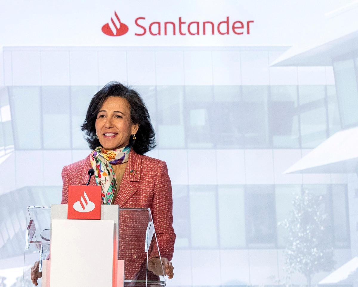 La presidenta de Banco Santander, Ana Botín.