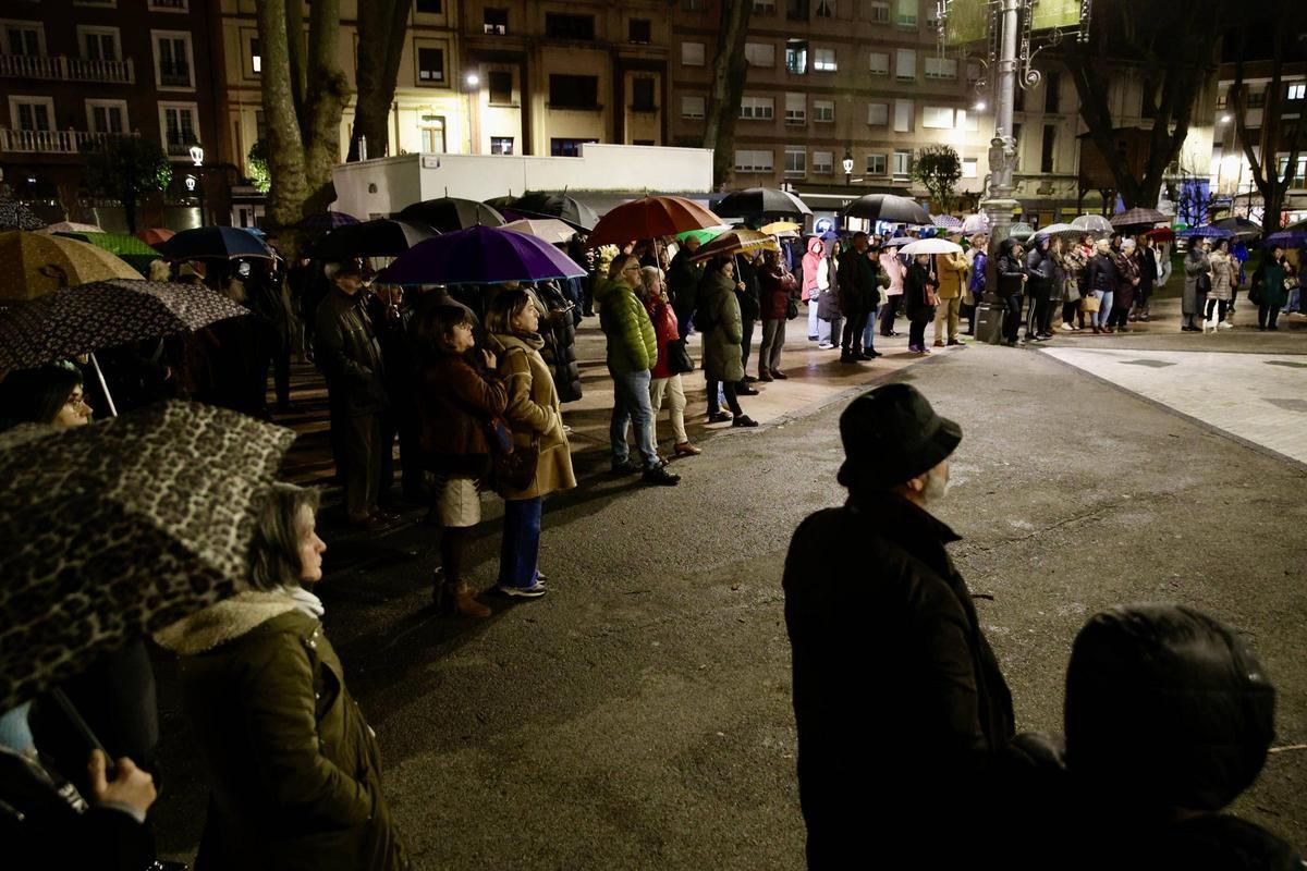 Asistentes a la protesta.