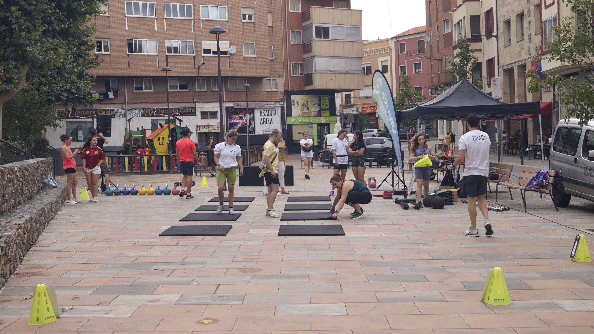 Exhibición de halterofilia y CrossFit en Plaza de la Puebla, Zamora.