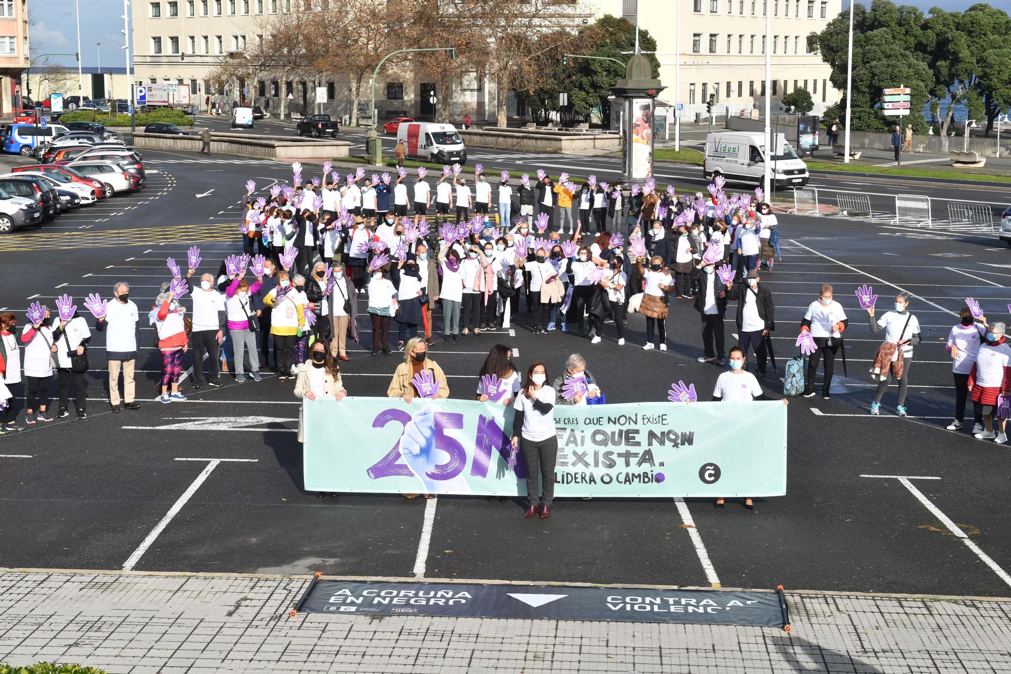 25-N en A Coruña | O deporte di "non" á violencia sobre as mulleres