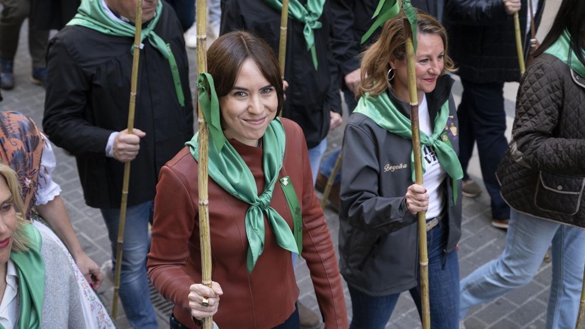 Diana Morant en la Romeria de Les Canyes de Castelló.
