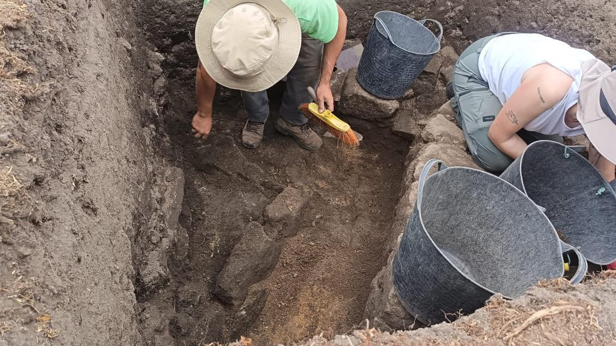 Excavaciones en Punta Cantodorxo.