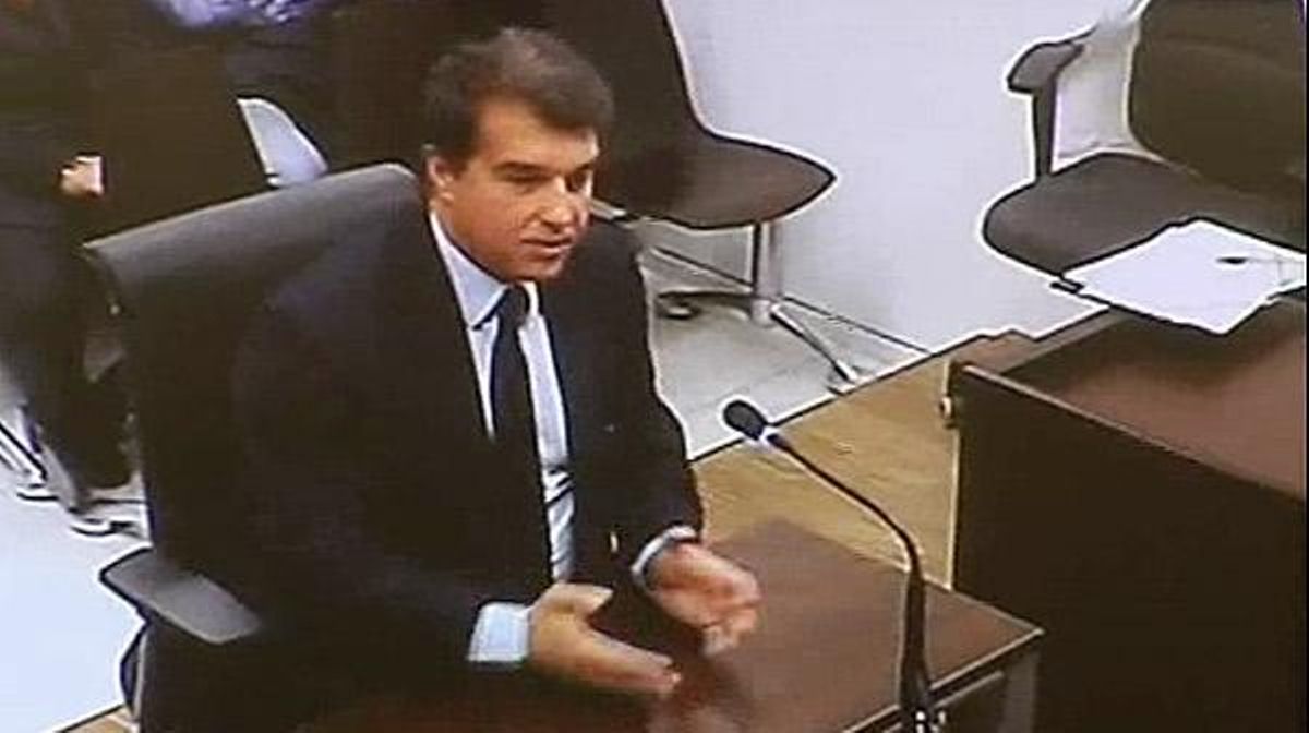Declaracions de Joan Laporta al jutjat.