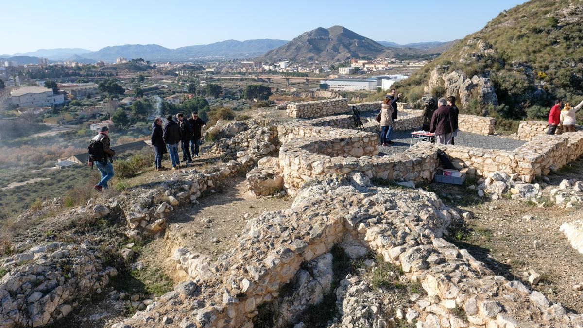 El yacimiento arqueológico El Monastil de Elda, en una imagen de archivo.