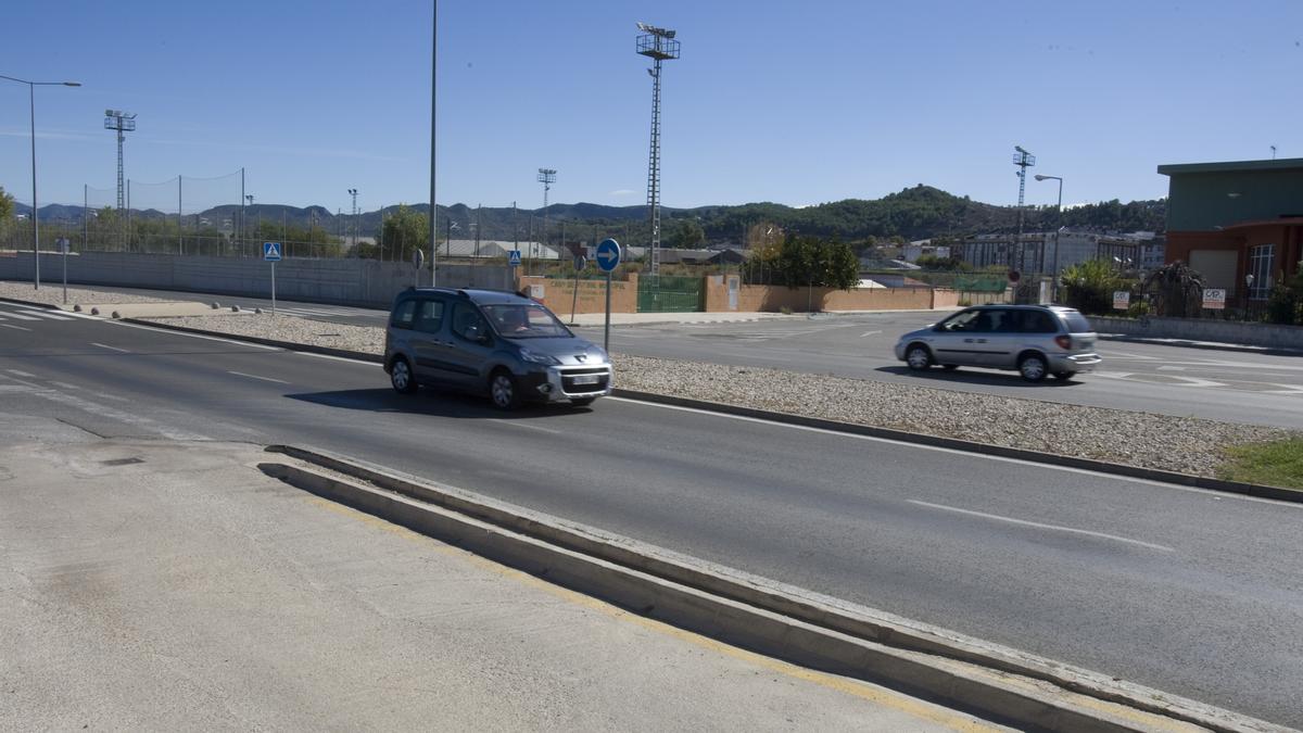 Zona junto al Paquito Coloma en la CV-645, donde se proyecta la rotonda.