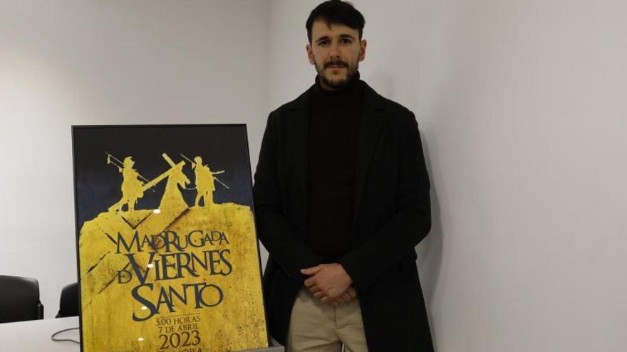 Christian Montes, premiado por su visión de la madrugada del Viernes Santo zamorano