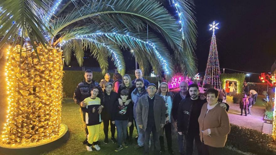 El edén navideño baionés crece en Vigo
