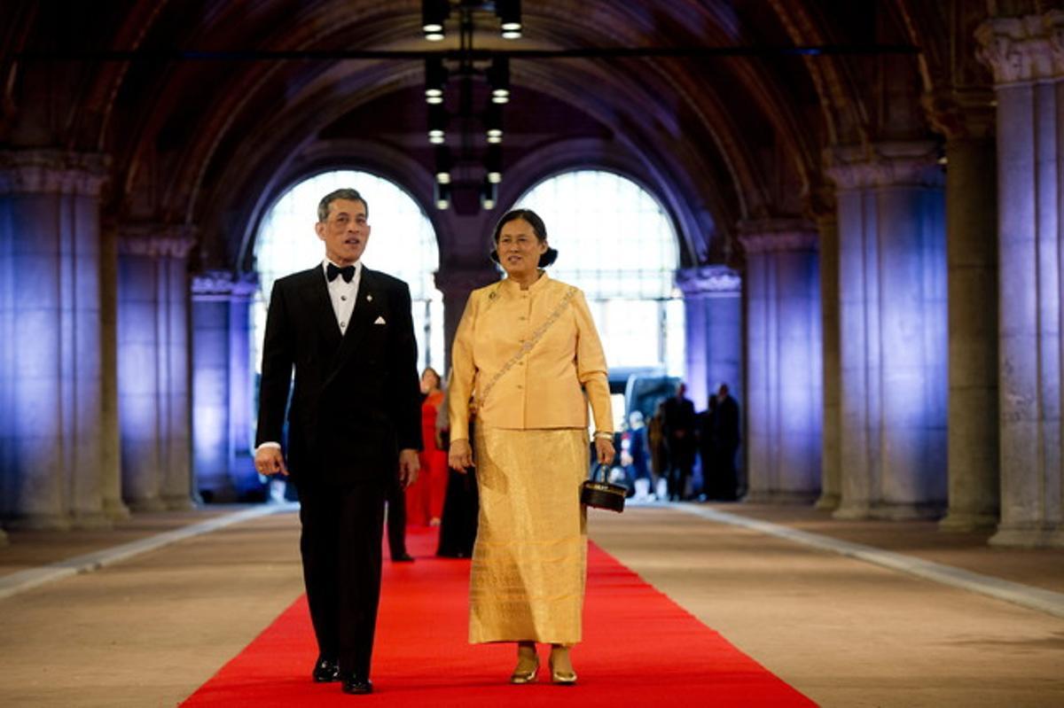 Els prínceps de Tailàndia, Maha Vajiralongkorn i Maha Chakri Sirindhorn.