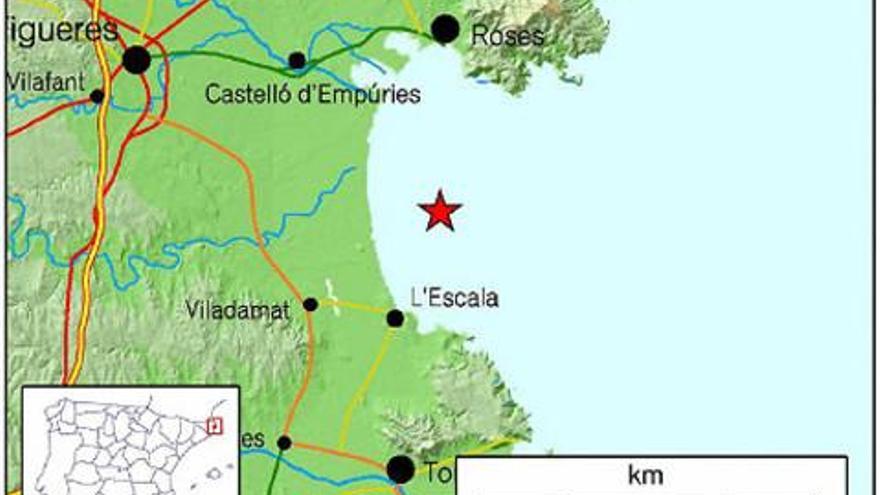 Un terremoto de 4,1 grados en la bahía de Roses crea alarma en el Empordà