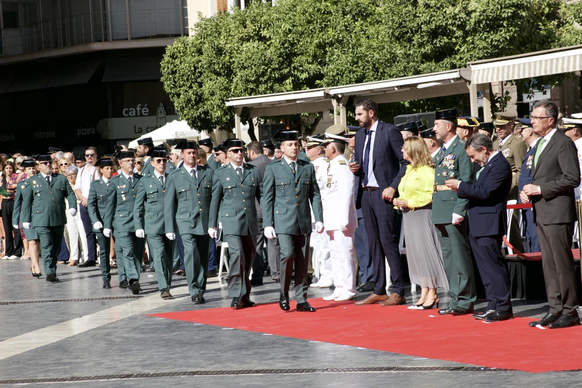 Celebración de la Festividad de la Virgen del Pilar, patrona de la Guardia Civil, en Murcia