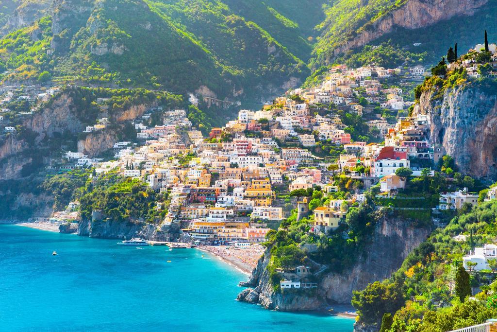 Panorámica de Positano, en la Costa Amalfitana