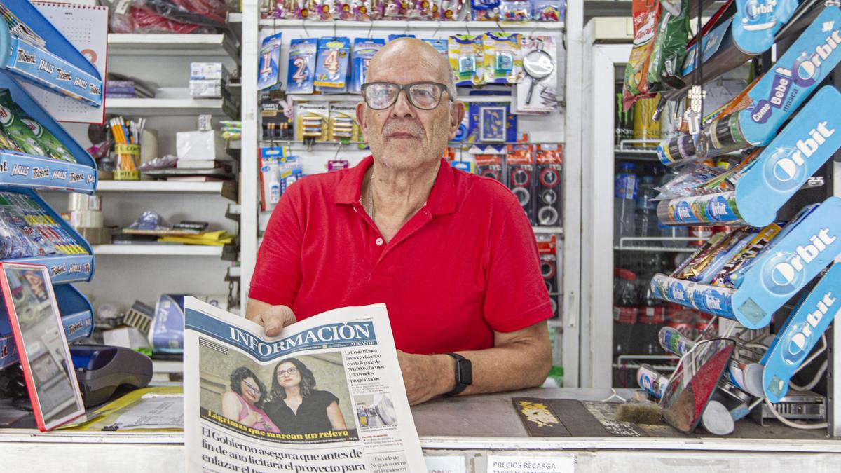 Isidoro en el Kiosco de la Rambla