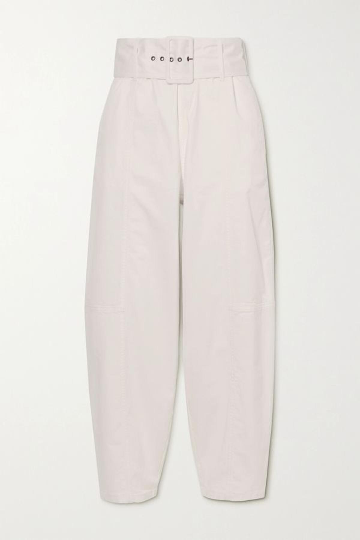 El pantalón slouchy blanco