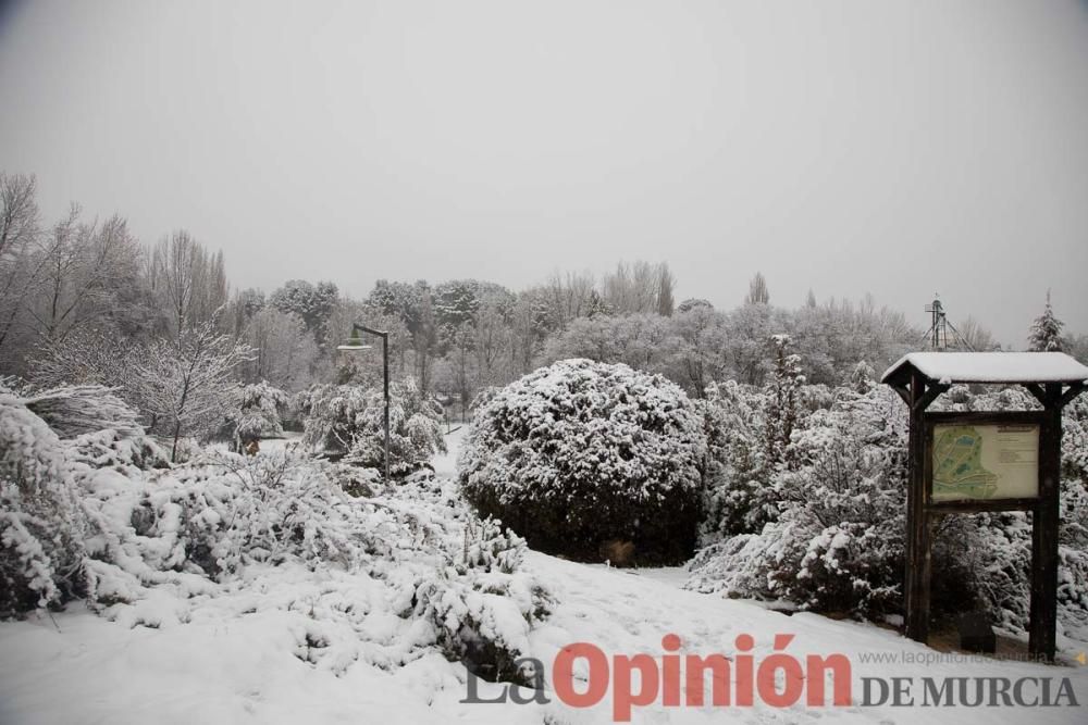 Nieve en las Fuentes del Marqués de Caravaca