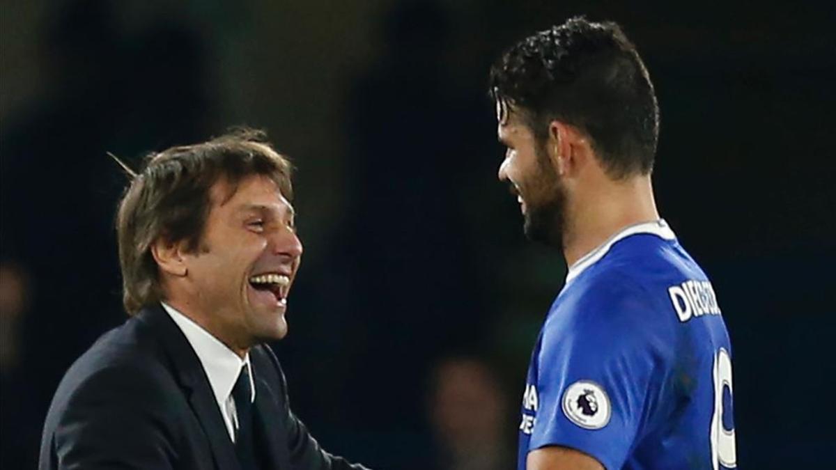 Conte vuelve a ser feliz con la actitud de Diego Costa