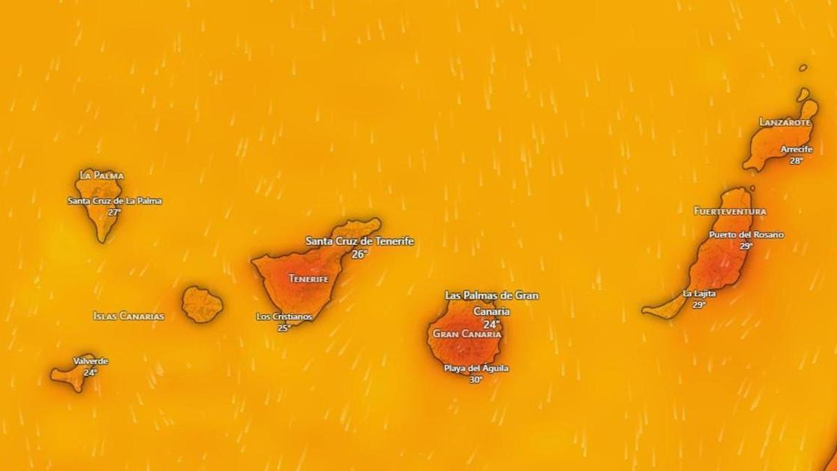 Amanece el sábado con altas temperaturas y calima en Canarias según la Aemet
