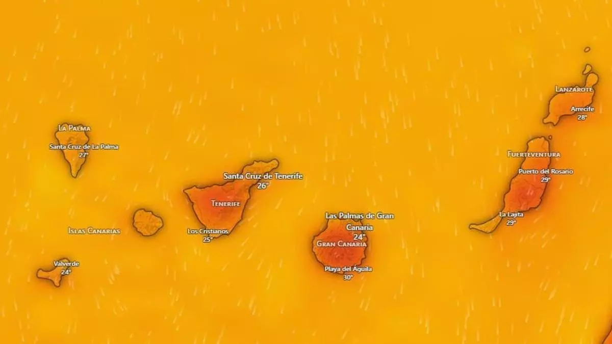 Amanece el sábado con altas temperaturas y calima en Canarias según la Aemet