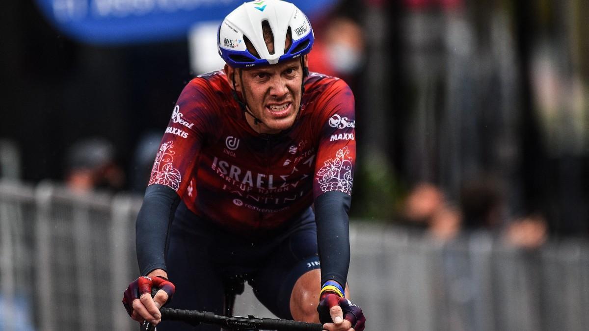 El italiano Alessandro De Marchi, en una instantánea durante el Giro de Italia 2021