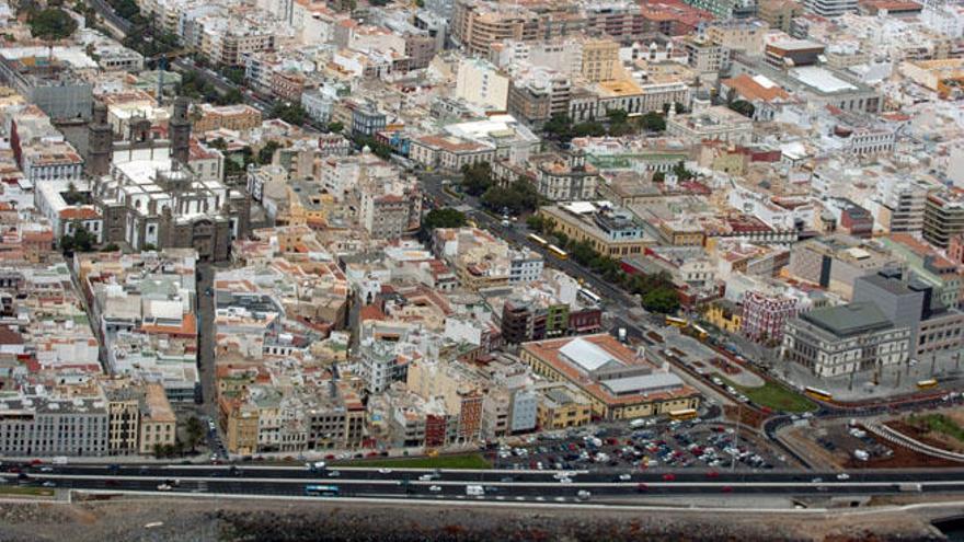 Vista aérea de Las Palmas de Gran Canaria.