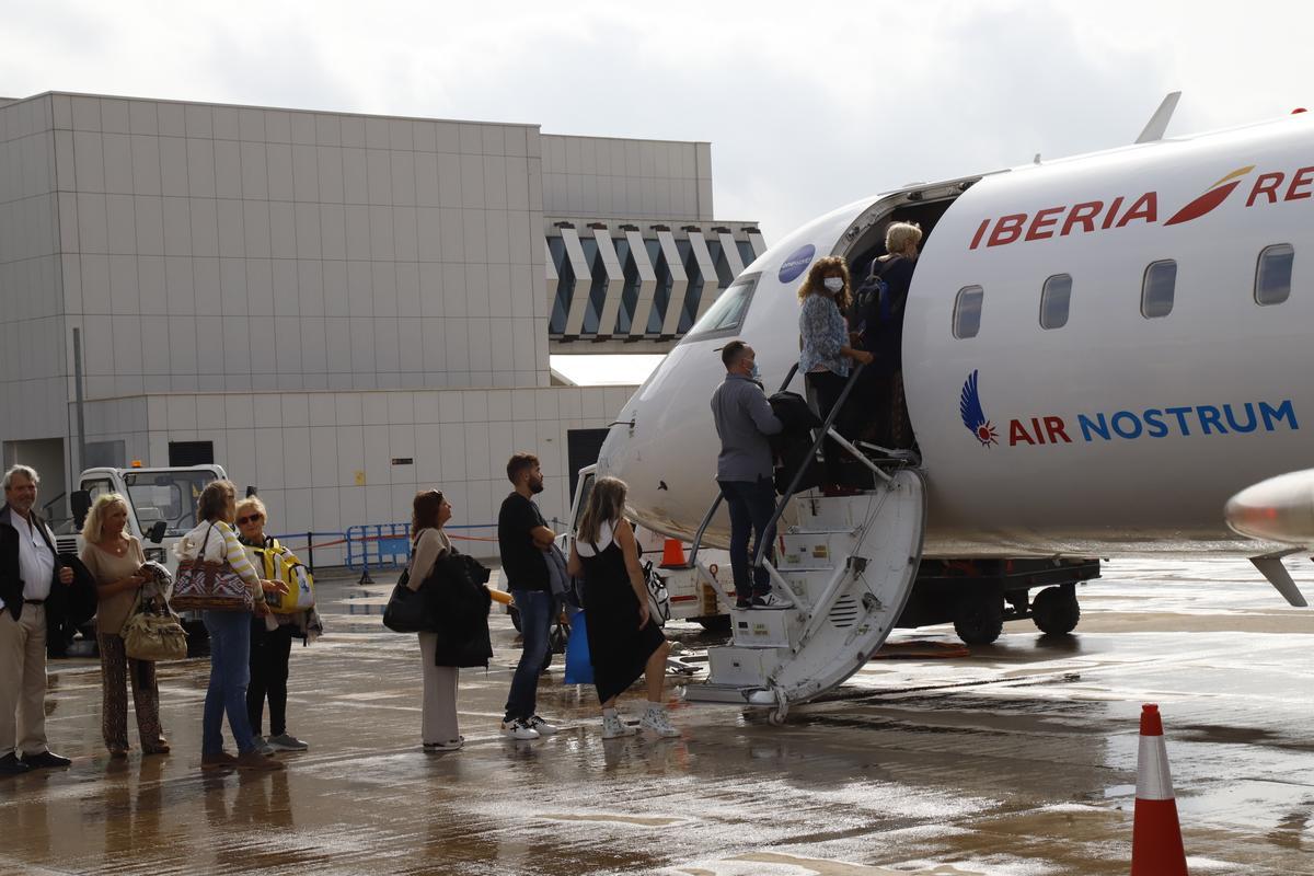 Primer vuelo entre Castellón y Madrid, un servicio que comenzó en noviembre.