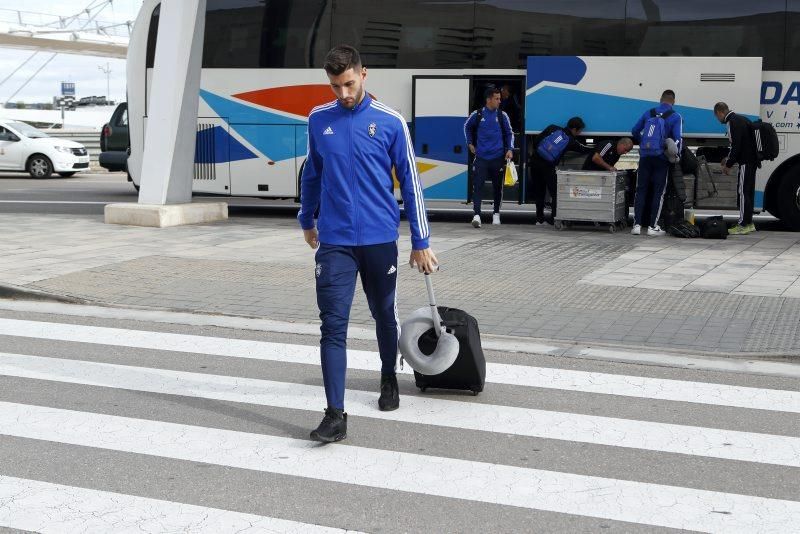 Salida del Real Zaragoza a Almería