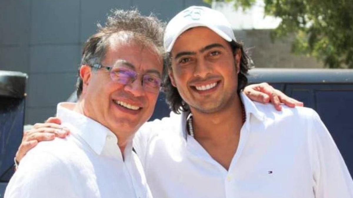 Gustavo Petro y su hijo Nicolás.