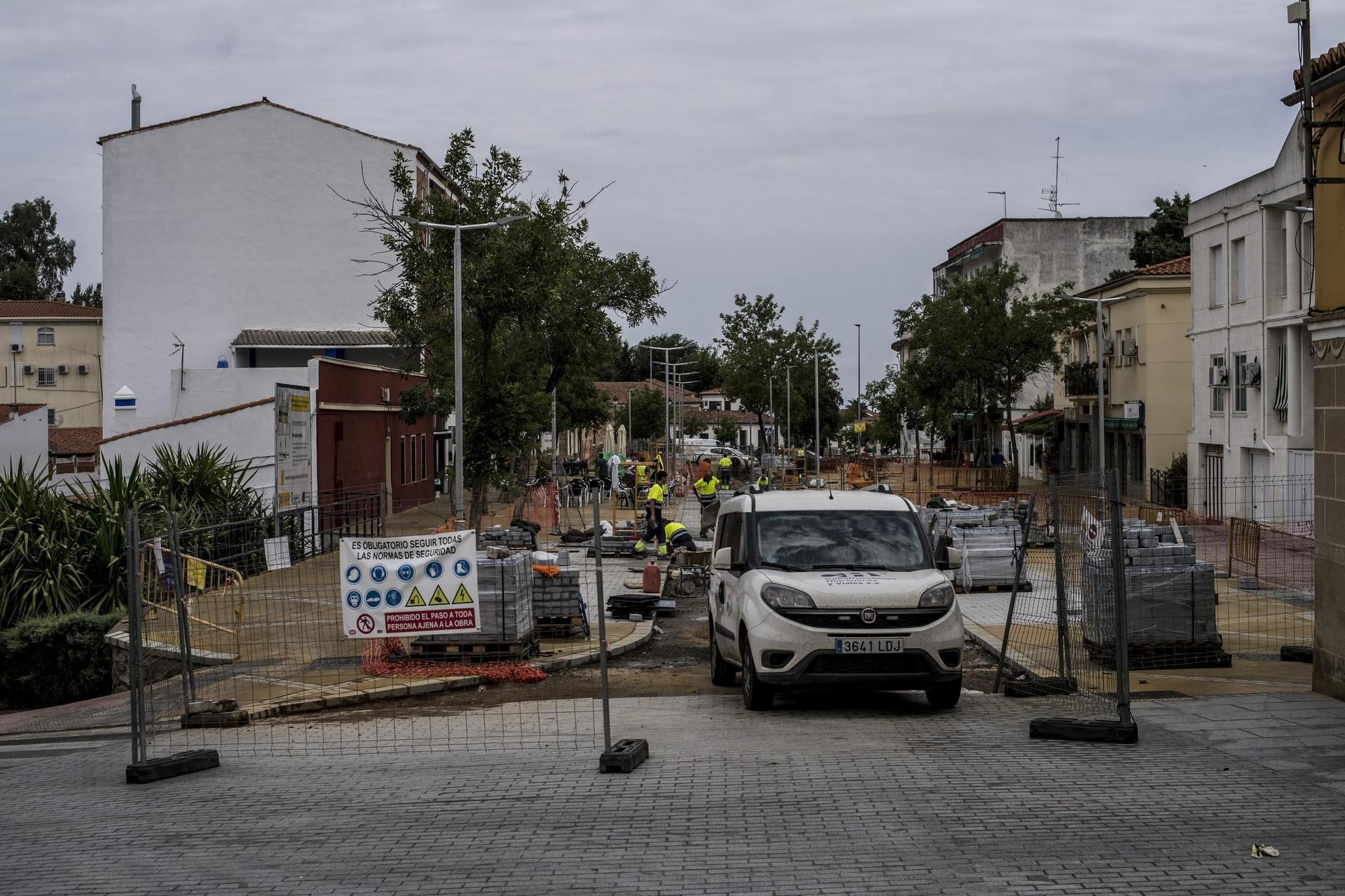 En las obras de San Blas