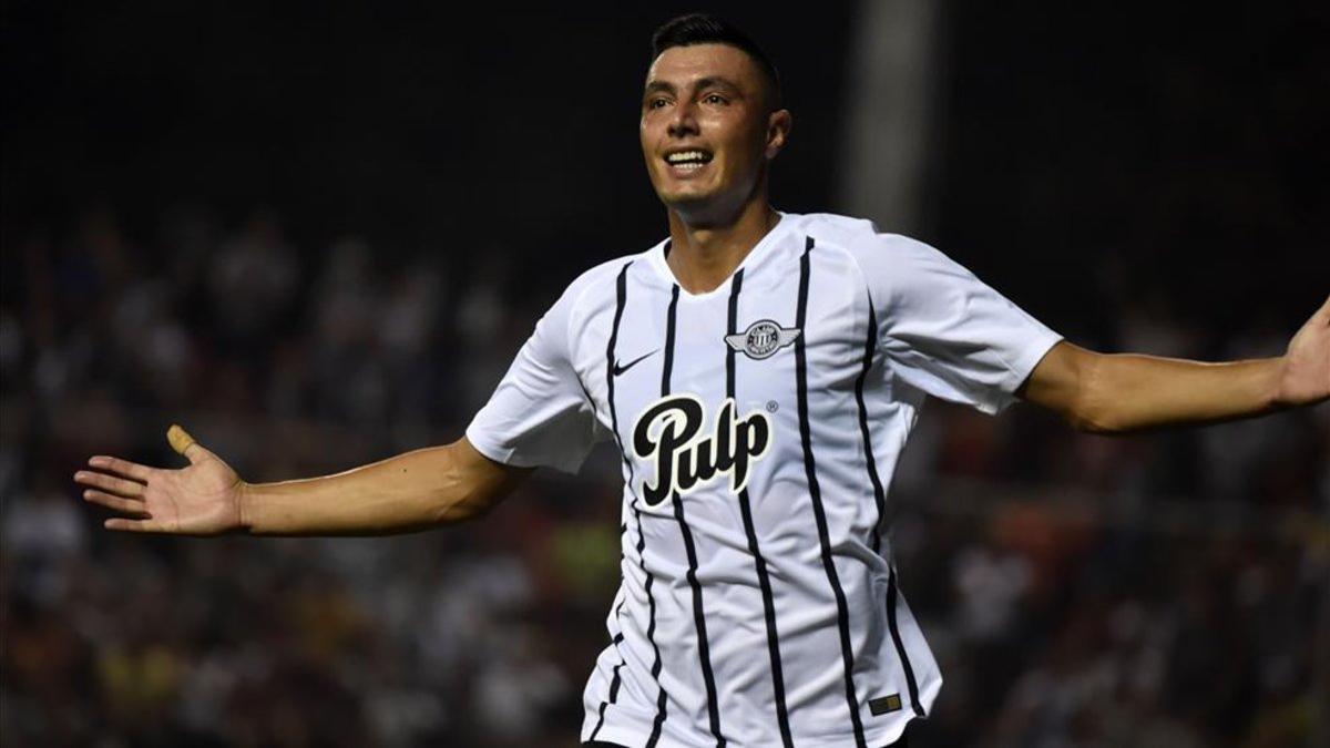 Óscar Cardozo marcó el único gol del partido entre Libertad y Atlético Nacional por Copa Libertadores