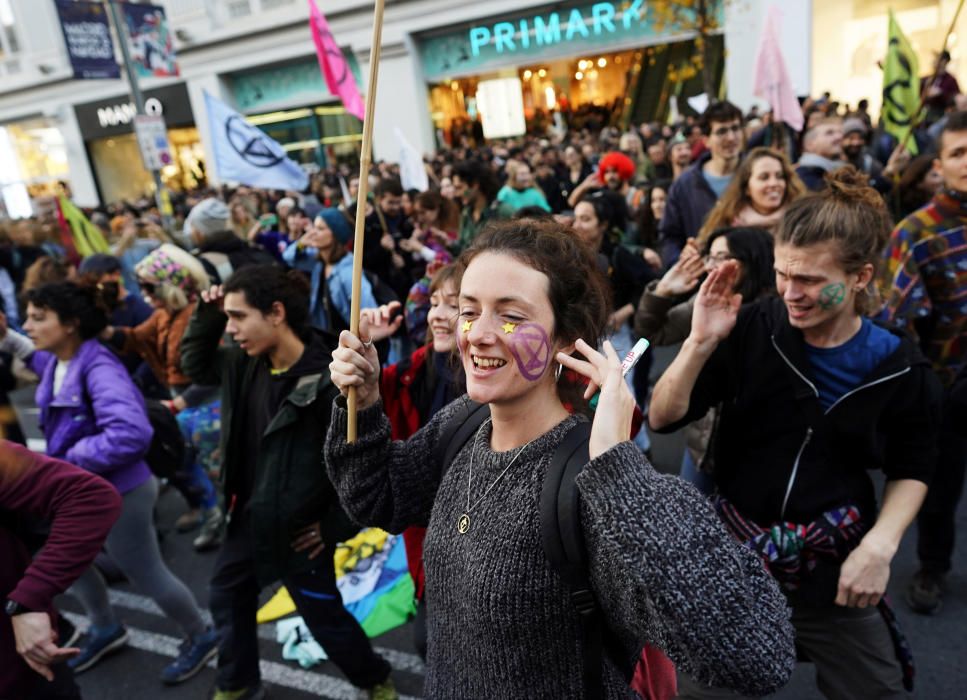 Protesta en Madrid contra el cambio climático