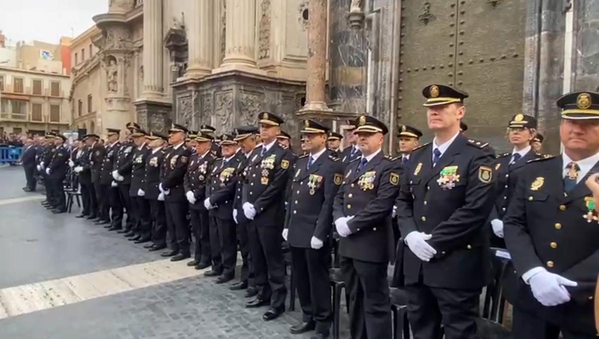 Acto de celebración del patrón de la Policía en Murcia