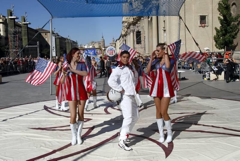 Presentación del Circo Italiano en la Plaza del PIlar