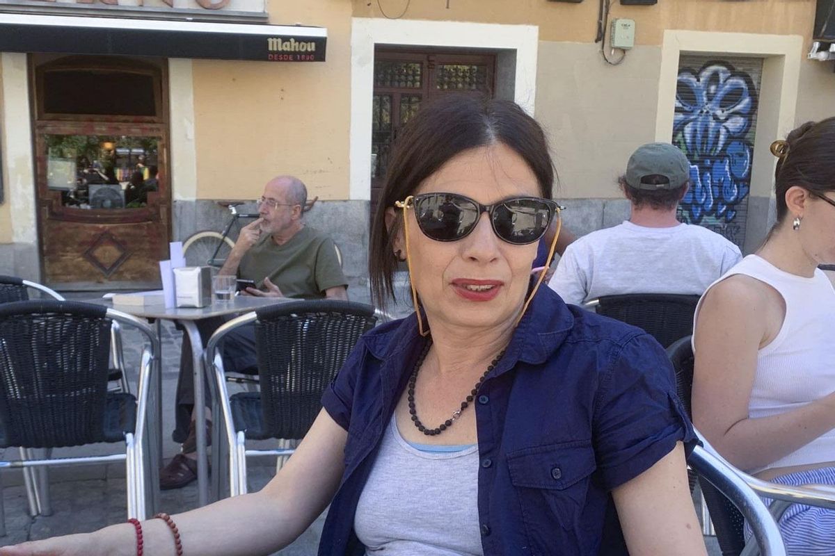 Dale Zaccaria, activista italiana LGTBIQ+ y escritora, en Madrid.