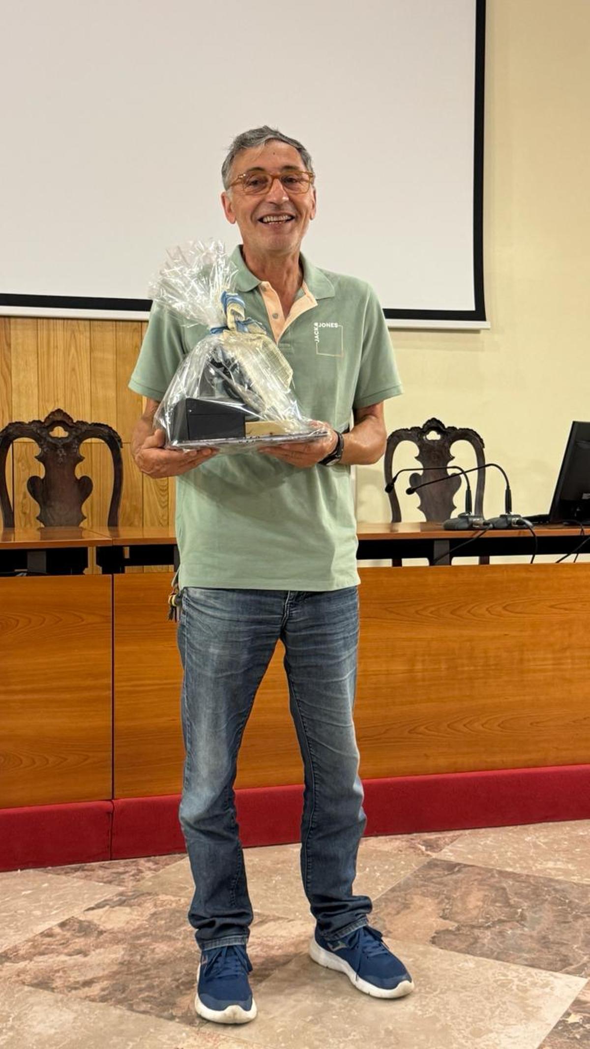 Manuel Vilas, durante su homenaje