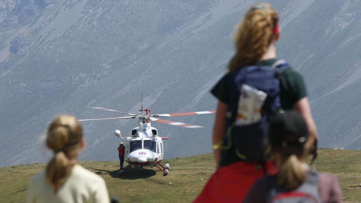 Simulacro de rescate en los Picos de  Europa