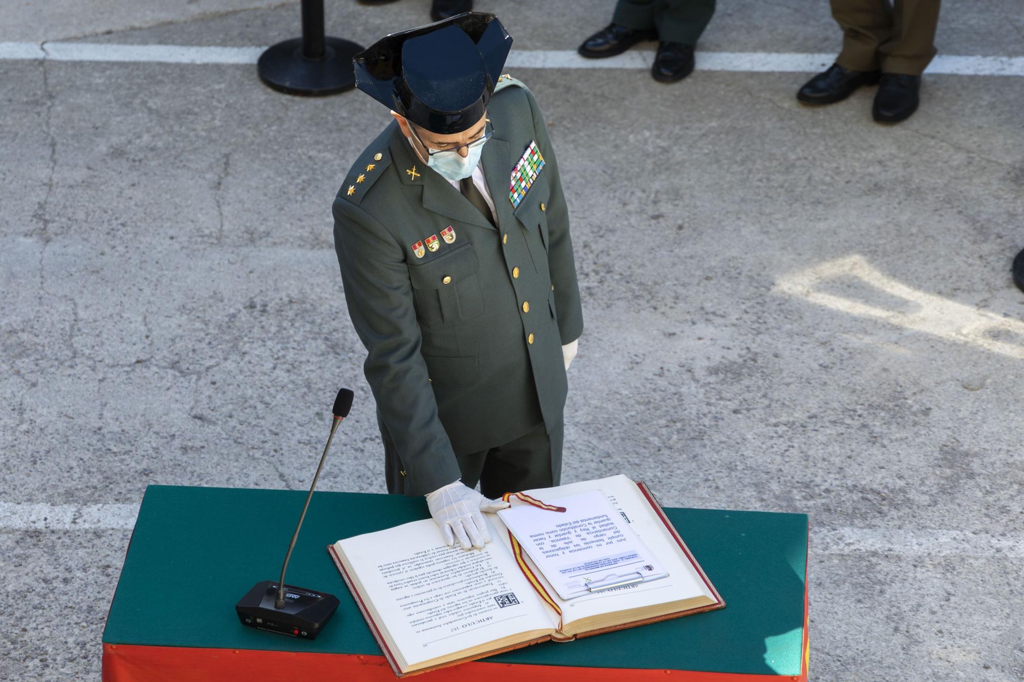 Toma de posesión del coronel jefe de la Comandancia de la Guardia Civil en València