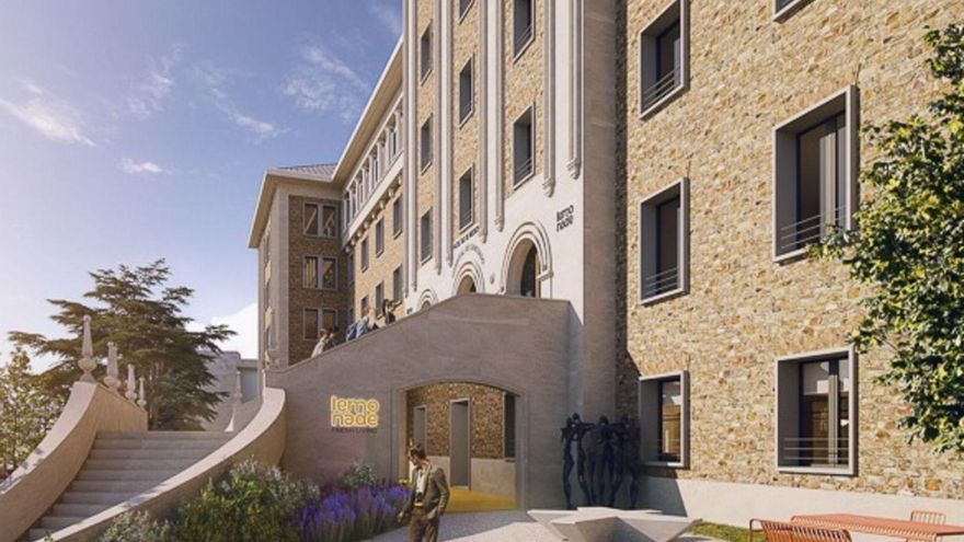 Imagen virtual de la nueva residencia Lemonade Fresh Living, en el viejo hospital de Galeras.| Cedida