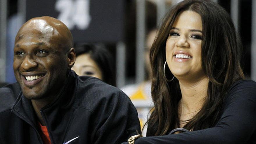 Lamar Odom junto a su exmujer Khloe Kardashian