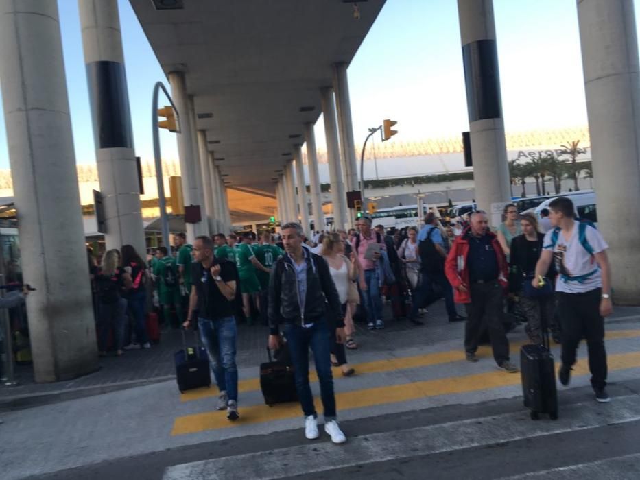 Los taxistas del aeropuerto suspenden sus servicios en protesta por la piratería