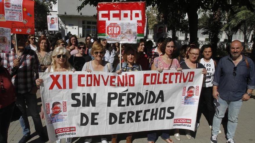 Protesta de CCOO por la educación Infantil