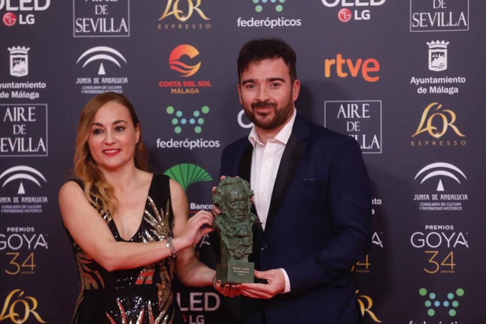 Los ganadores de los Goya 2020.