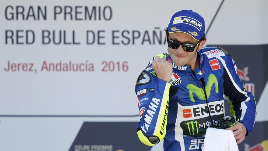 Valentino Rossi s&#039;exhibeix  al Gran Premi d&#039;Espanya