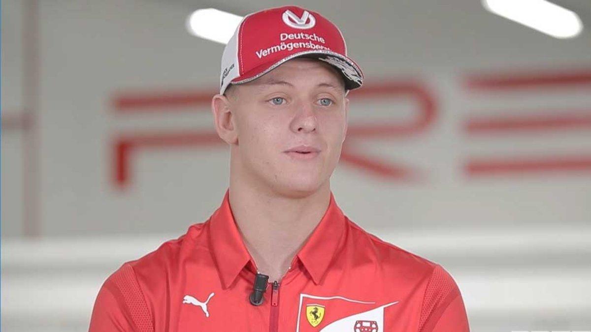 Mick Schumacher durante la entrevista