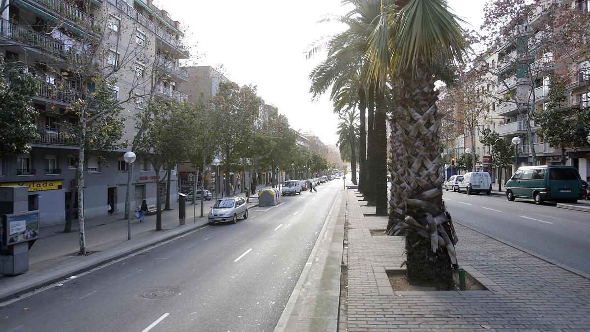 La Via Júlia, en el distrito de Nou Barris, en Barcelona.