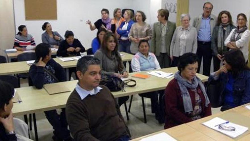 Las clases, en las instalaciones axárquicas de la ONG Málaga Acoge.