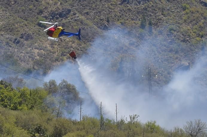 Incendio en la zona de Llano Grande