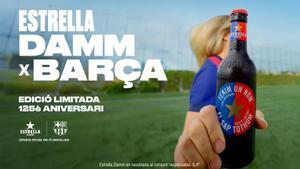 La nueva botella para celebrar el 125 aniversario del Barça.