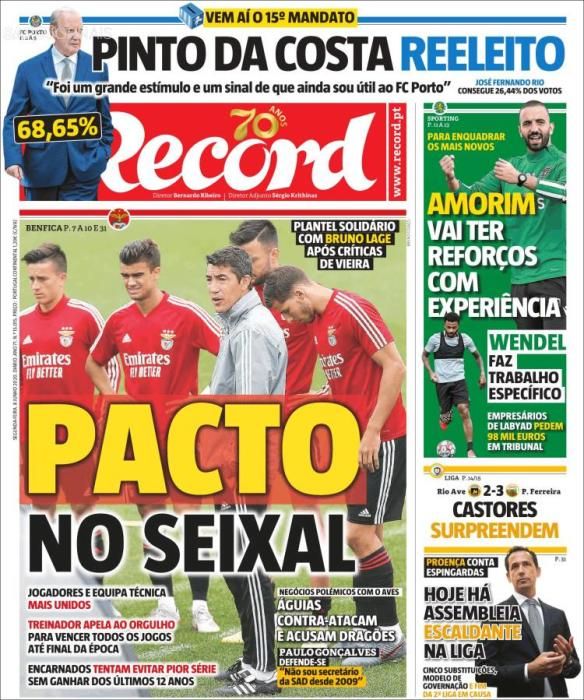 Portada RECORD lunes 8 junio 2020