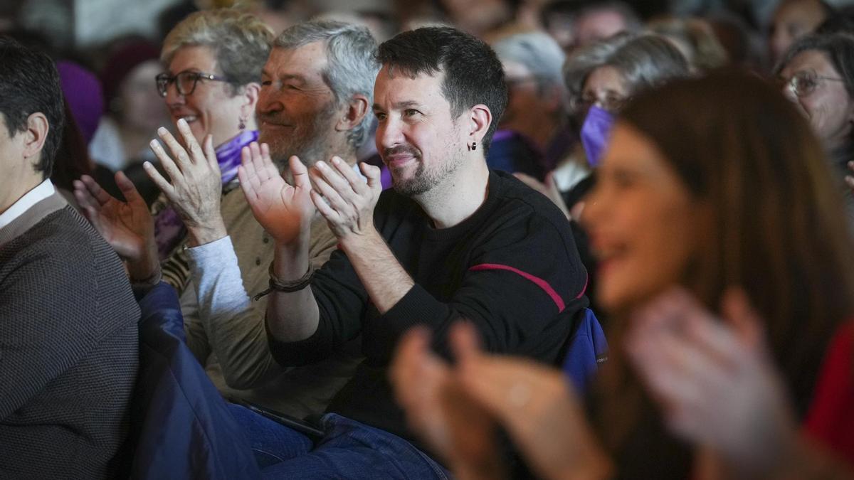 Pablo Iglesias, en un acto de Podemos en Madrid el pasado noviembre.