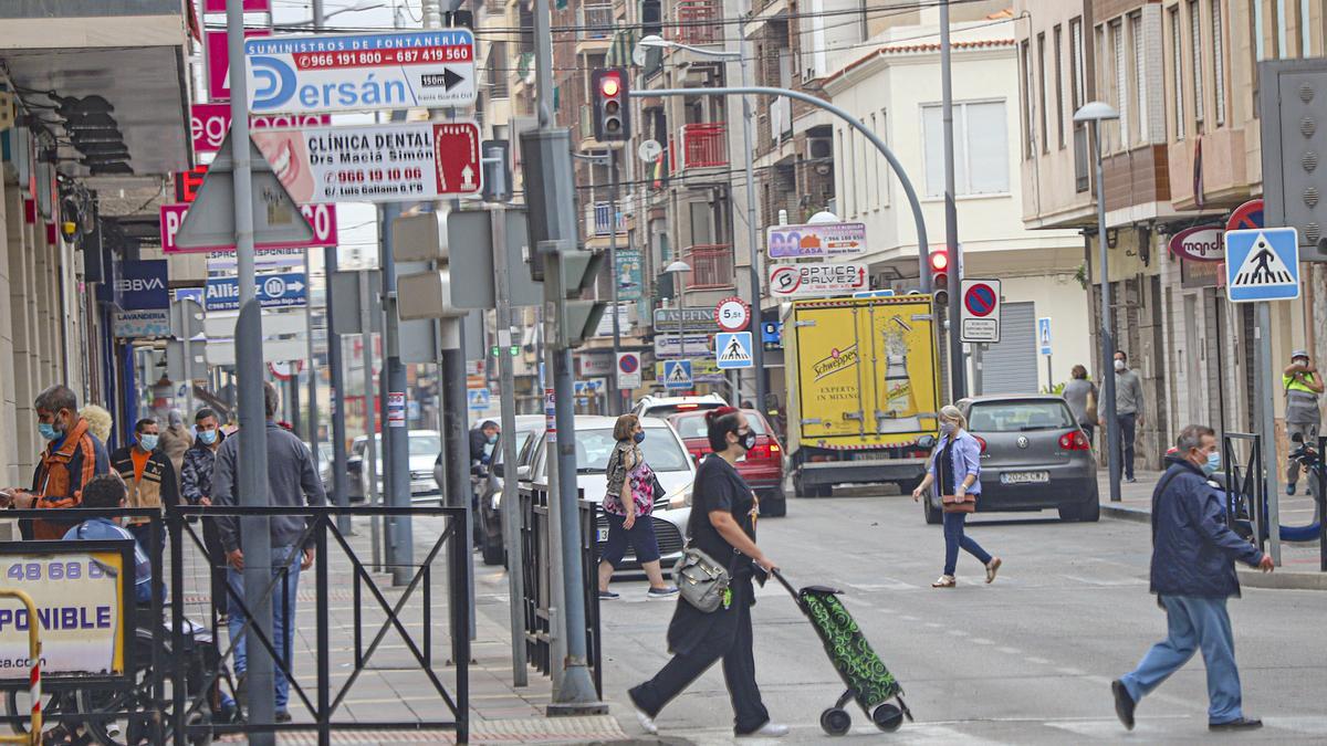 Una de las principales vías comerciales de Callosa de Segura