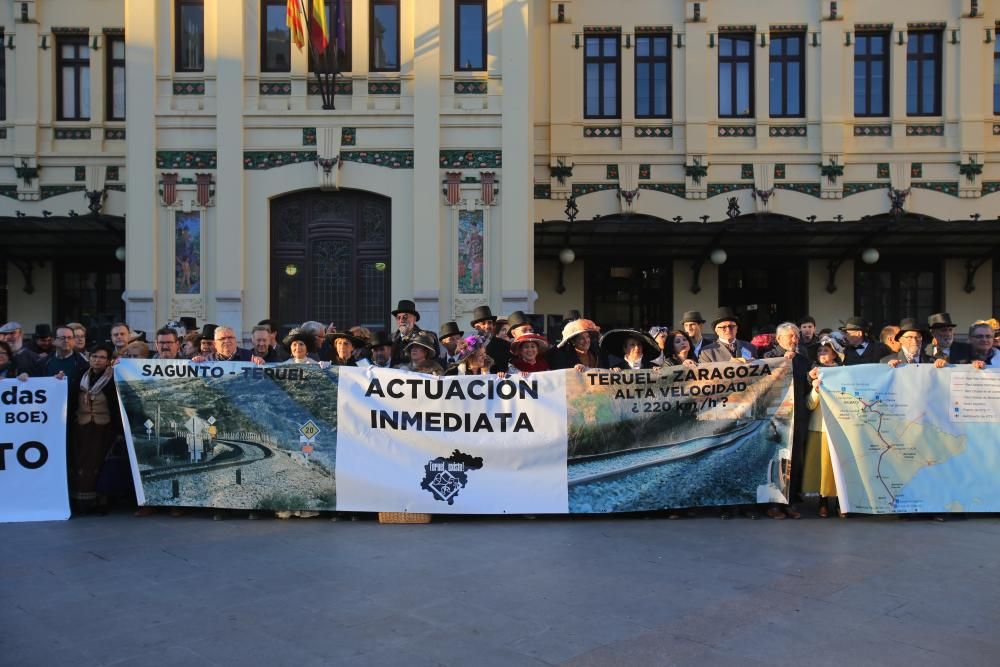 Protesta de Teruel Existe en València
